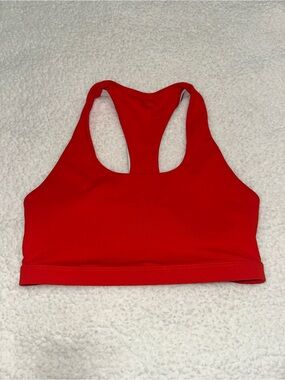 Red Fabletics Racerback Sports Bra